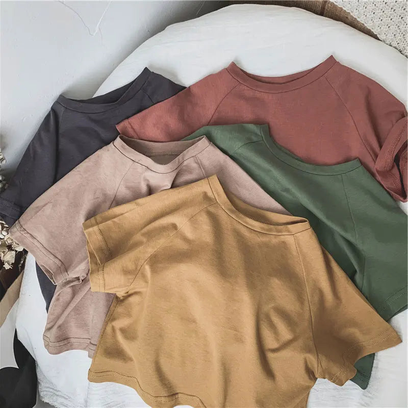 Solid Short Sleeve Tees