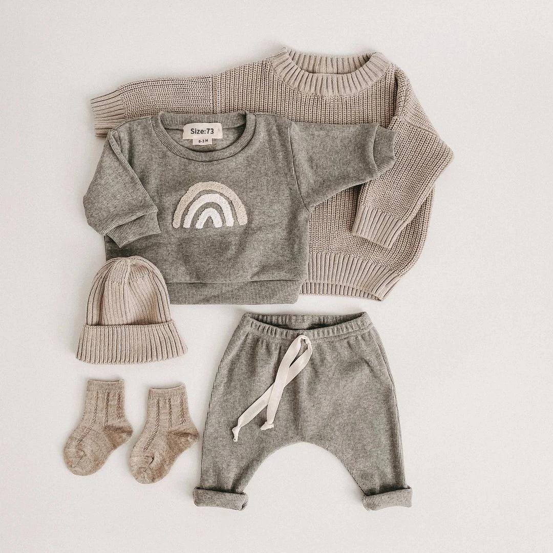 Spring & Autumn Sweatpants + Shirt